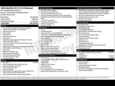 2026 Mazda Mazda CX-5 2.5 S Preferred AWD