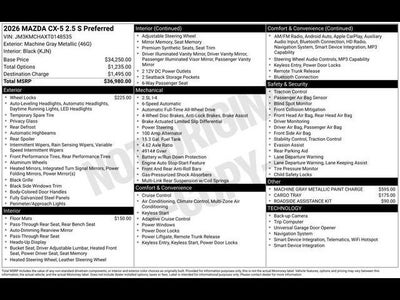 2026 Mazda Mazda CX-5 2.5 S Preferred AWD