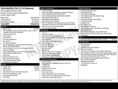 2026 Mazda Mazda CX-5 2.5 S Preferred AWD
