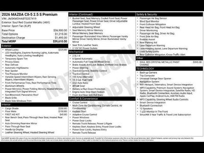 2026 Mazda Mazda CX-5 2.5 S Premium AWD