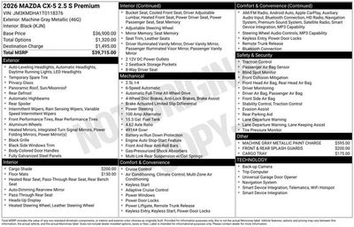 2026 Mazda Mazda CX-5 2.5 S Premium AWD