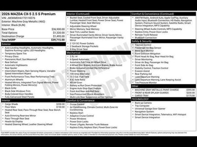2026 Mazda Mazda CX-5 2.5 S Premium AWD