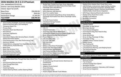 2026 Mazda Mazda CX-5 Base