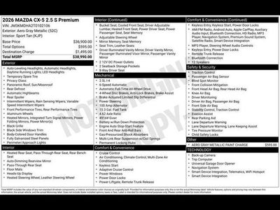 2026 Mazda Mazda CX-5 2.5 S Premium AWD