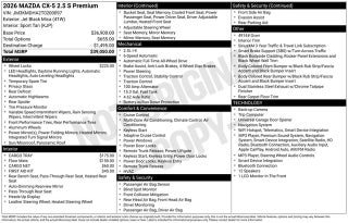 2026 Mazda Mazda CX-5 2.5 S Premium