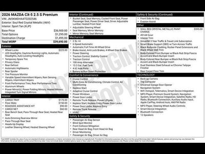 2026 Mazda Mazda CX-5 2.5 S Premium AWD