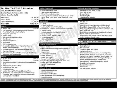 2026 Mazda Mazda CX-5 2.5 S Premium AWD