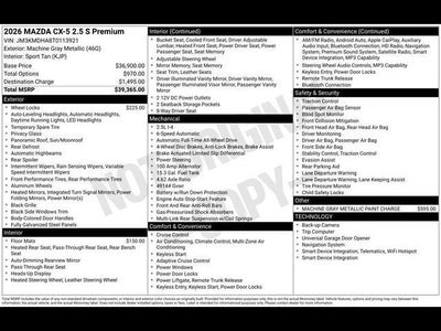 2026 Mazda Mazda CX-5 2.5 S Premium AWD
