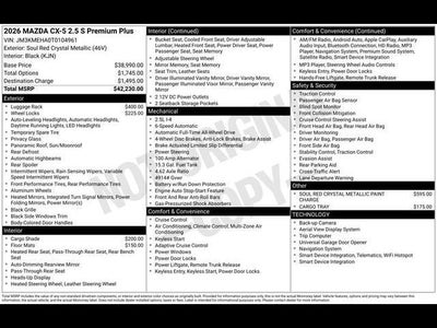 2026 Mazda Mazda CX-5 2.5 S Premium Plus AWD