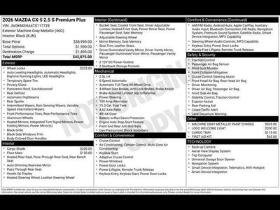 2026 Mazda Mazda CX-5 2.5 S Premium Plus AWD