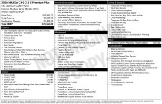 2026 Mazda Mazda CX-5 2.5 S Premium Plus