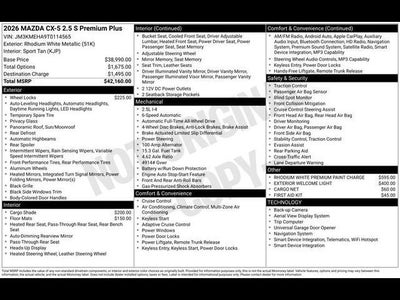 2026 Mazda Mazda CX-5 2.5 S Premium Plus AWD