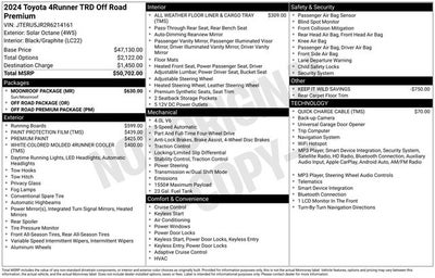 2024 Toyota 4Runner TRD Off-Road Premium