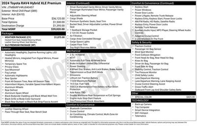 2024 Toyota RAV4 Hybrid XLE Premium