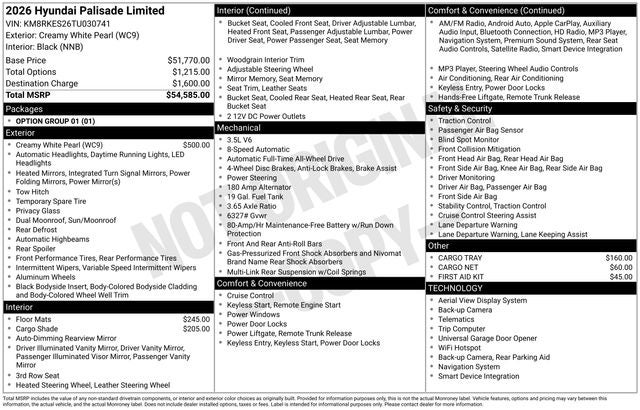 2026 Hyundai Palisade Limited