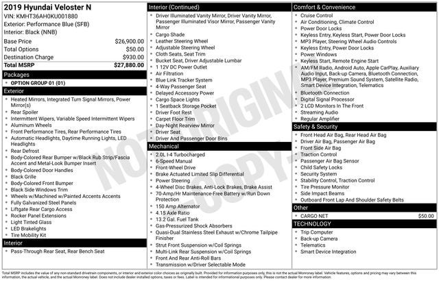 2019 Hyundai Veloster N