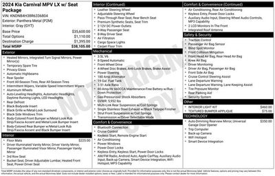 2024 Kia Carnival LX