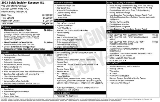 2023 Buick Envision Essence