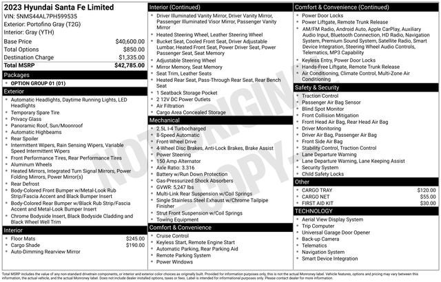 2023 Hyundai Santa Fe Limited