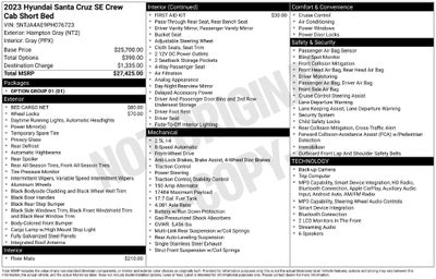 2023 Hyundai Santa Cruz SE