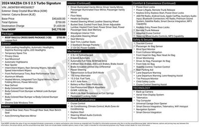 2024 Mazda Mazda CX-5 2.5 Turbo Signature