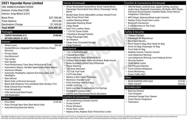 2021 Hyundai Kona Limited