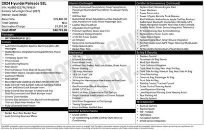 2024 Hyundai Palisade SEL 7 Passenger