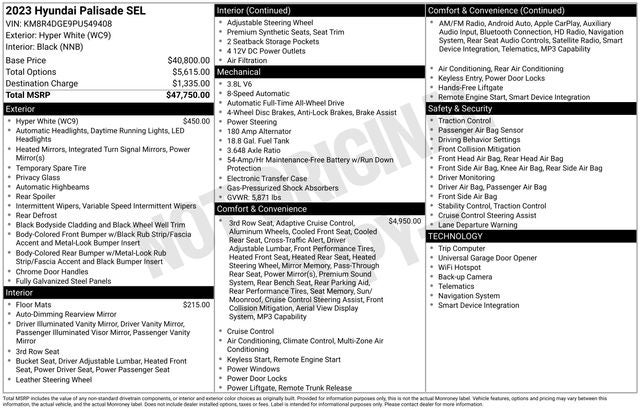 2023 Hyundai Palisade SEL