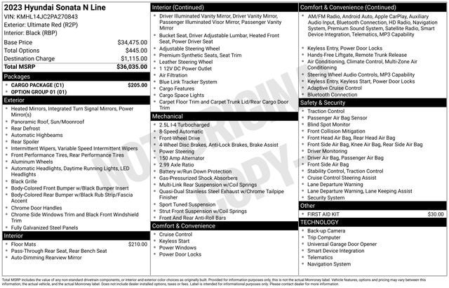 2023 Hyundai Sonata N Line