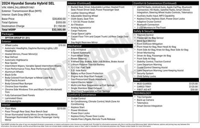 2024 Hyundai Sonata Hybrid SEL