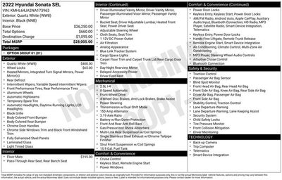 2022 Hyundai Sonata SEL
