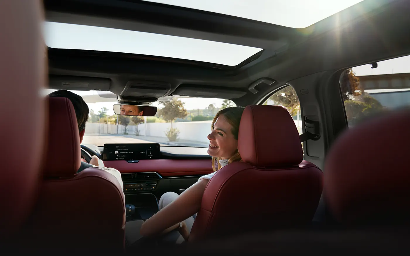 Friends riding in the 2-row 2027 Mazda CX-90 | Wyatt Johnson Mazda in Clarksville TN