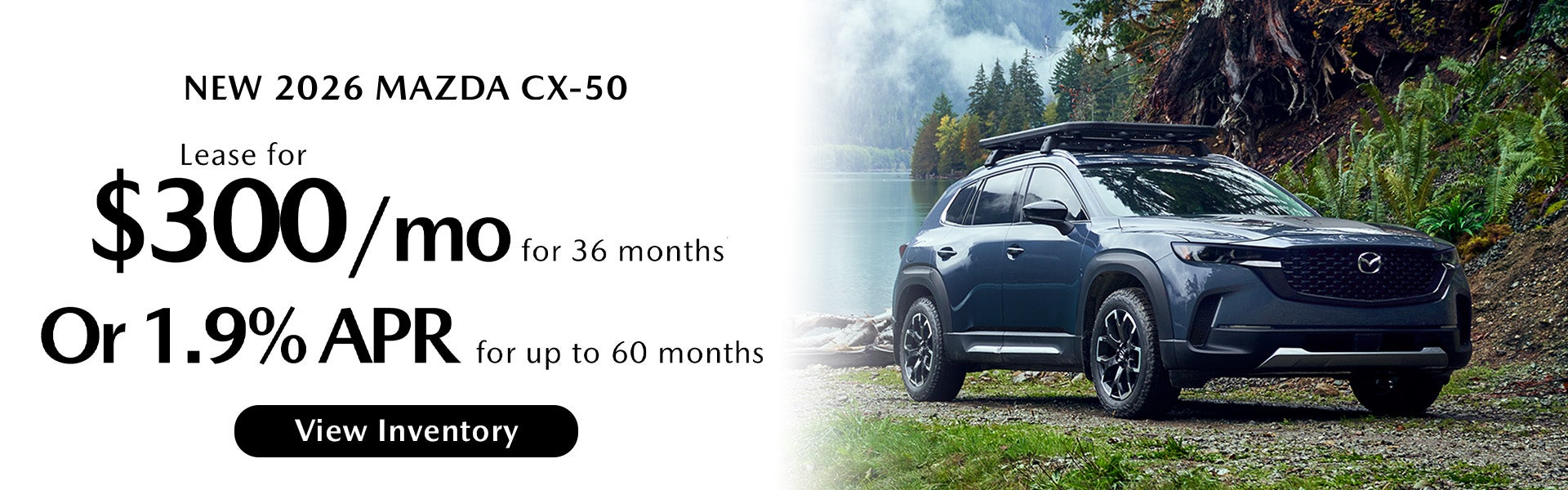  Lease a 2026 Mazda CX-50 Select for $300/mo – Clarksville, 