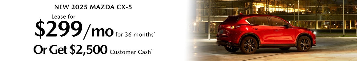 Lease a 2025 Mazda CX-5 2.5 S for $299/mo – Clarksville, TN