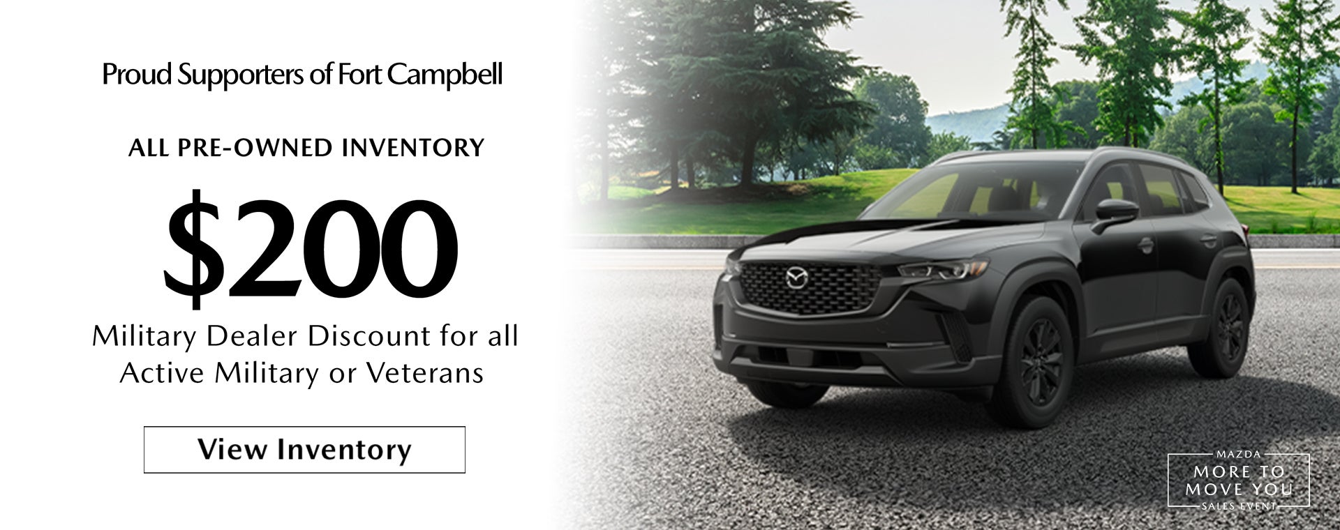 $200 Military Dealer Discount for all Active Military or Vet