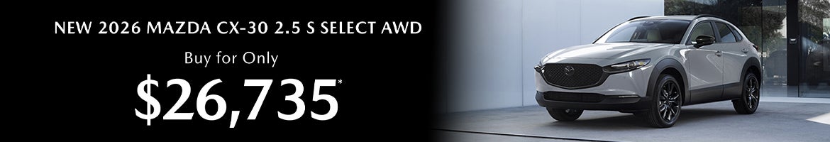 New 2026 Mazda CX-30 2.5 S Select AWD