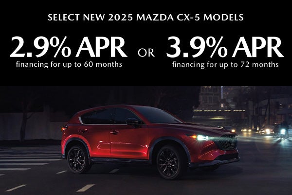 Select NEW 2025 MAZDA CX-5 Models